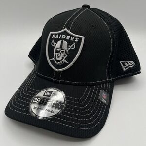 Las Vegas Raiders New Era Hat Cap 39THIRTY Large Stretch Fit NFL Football NEW